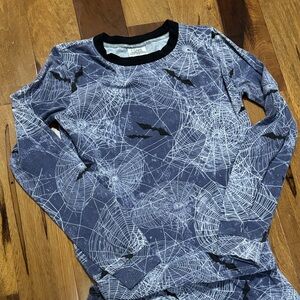 Spider Web Print Pajama Set